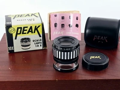 🌸[Casi Como Nueva] Lupa Lupa Escala Pica 10x Lupa No.1983 Genuina de Japón Foto 1 de 4