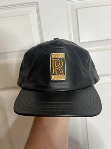 Gorra Rolls Royce vintage años 90 súper rara ropa de calle coche carreras sombrero cuero nueva sin etiquetas - Imagen 1 de 7