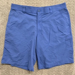 Under Armour Golf Shorts Mens Size 38 Blue Pinstripes 1254347 - Picture 1 of 8