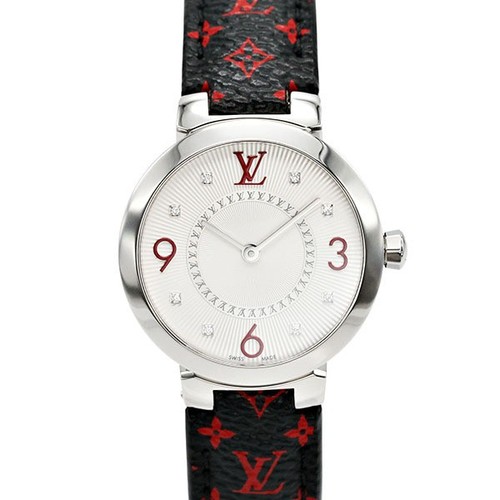 LOUIS VUITTON（LV） LOUIS VUITTON Tambour Slim PM 8P Diamante Rosso Indice Q12MGA TO215913