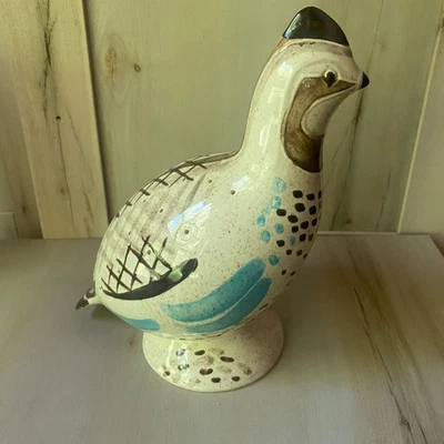 Red Wing Pottery Vintage Bob White Quail cottagecore skewer holder MCM farmhouse - Image 1 of 4