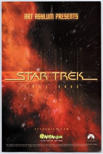 Print Ad 2001 Star Trek Art Asylum Toys Action Figures Original Promo ...