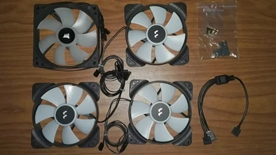 LOTE DE 3 ventiladores de caja Fractal Design Aspect 12 RGB 120mm de estuche Pop Air ATX Foto 1 de 4