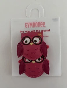 Gymboree Fall Homecoming Pink Owl Hair Clips Barrettes Accessories - Picture 1 of 4