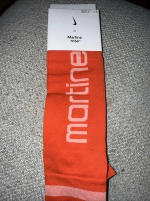New Nike x Martine Rose Sheer Knee High Orange DR9995 803 Small Women’s 4-6 - Image 1 of 3