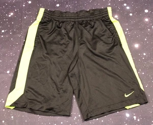 Nike Black and Neon Green Basketball/Gym Shorts w/ Pockets - Men's Medium - Picture 1 of 9
