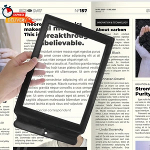 5X Full Page Magnifier for Reading, 8.8 X 6.3 Inch Bendable Reading Handheld Boo - Picture 1 of 12