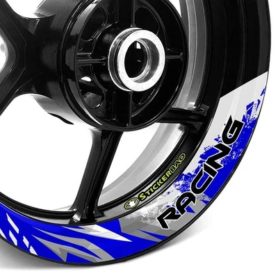 Pegatinas llantas interiores 17 pulgadas S02W azul para Honda CBR600RR 03-24 23 22 21 20 Foto 1 de 4