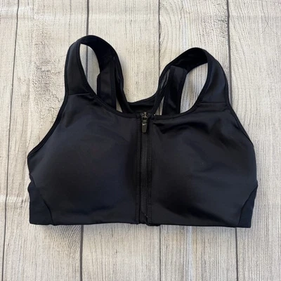 NIKE WOMEN'S DRI FIT ZIP UP SHAPE BRA HIGH SUPPORT PADDED SPORTS BRA MEDIUM - Image 1 of 4