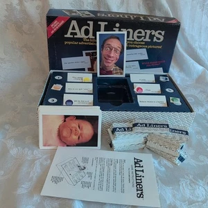 Ad Liners Board Game from Pressman (1989) 100% Complete Very Good Condition - Picture 1 of 8