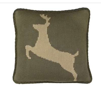 Almohada Huntsman Fawn 18" estampado de ciervos detalles de alta gama Foto 1 de 4