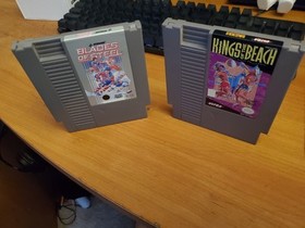 NES Bundle. Blades Of Steel And Kings Of The Beach. Nintendo Konami Sports Games