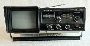 Vintage Crown VHF-MW-LW 3 Band Radio with built in B&W TV model 5TV - 65R -B28 - Picture 1 of 11
