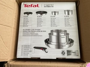 TEFAL L897S574 Ingenio Emotion Stainless Steel 5-piece Set, Induction Compatible - Picture 1 of 2