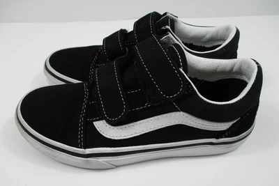 -NUEVOS Vans Old Skool V Negros Jóvenes Niños Zapatos de Skate Tenis Talla 13.5 UY Foto 1 de 4