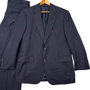 Brooks Brothers Golden Fleece Wool Custom Pinstripe Suit Mens 41R Pants 35x30 - Picture 1 of 20