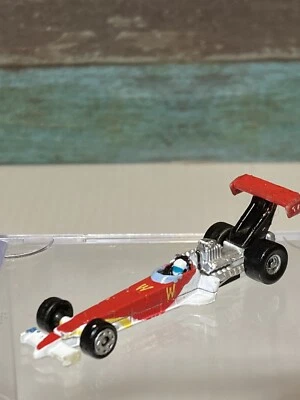 Micro Machine Dragster Rail Red & White marked W Vtg 1996 - Image 1 of 4
