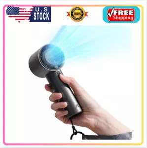 JISULIFE Portable Handheld Fan Adjustable Speed Turbo Mini with 5000mAh Battery - Picture 1 of 10