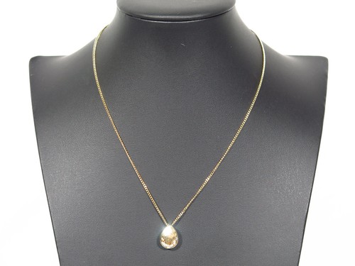 Ciondolo Vintage GIVENCHY Tono Oro e Cristallo 16"" 18"" Collana Choker
