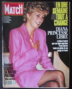 PARIS MATCH 1992 LADY DIANA EN FRANCE HILLARY CLINTON HOMMAGE AU PEINTRE SISLEY - Picture 1 of 1