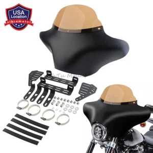 For Harley Softail Road King Batwing Fairing Windshield Hardware Kit Matte Black - Picture 1 of 18
