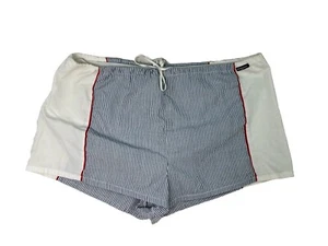 Eminence Sailor Nautical Striped Shorts France Navy Red White VTG Swim Trunks - Picture 1 of 11
