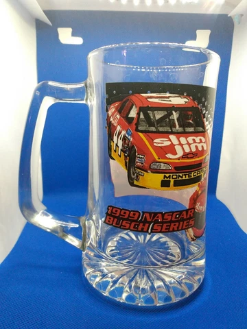 1999 #44 Terry Bobby Justin Labonte Slim Jim Glass Mug Stein NASCAR Busch Racing Cover