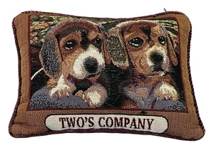 COUNTRY CLASSIC HOMEWARES Cojín Tapiz Beagle Perros DOS EMPRESAS 30 x 22 cm - Imagen 1 de 8