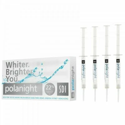 SDI Pola Night Kit 22% Sbiancante Denti Dentale Kit di 4 Siringhe da 3 gr. - Immagine 1 di 3