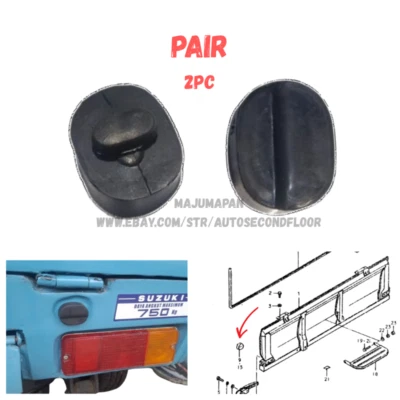 PAR DE PUERTA TRASERA ABIERTA SUZUKI LJ10 LJ20 LJ50 TOPE DE GOMA PUERTA TRASERA Foto 1 de 4