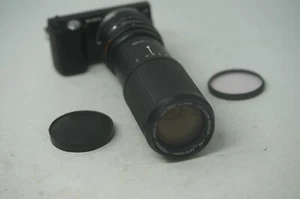 SONY E MOUNT ADAPTED Minolta Zoom Rokkor MD 100-200mm 5.6 LENS ALL A7 NEX,A6000 - Picture 1 of 7