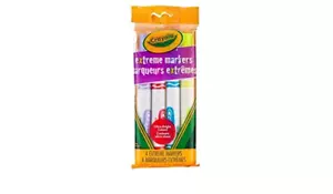 CRAYOLA EXTREME MARKERS ULTRA BRIGHT COLOURS (4-PACK) SEALED - Picture 1 of 1