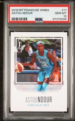 2018 Rittenhouse WNBA Astou Ndour Rookie PSA 10 Chicago Sky Connecticut Sun - Image 1 of 2
