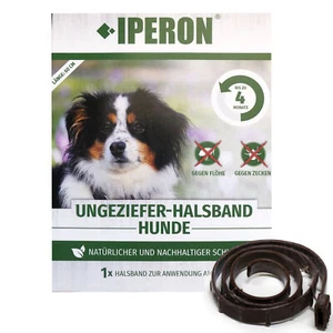 2 x IPERON® Flohhalsband Hund 60 cm Insekten + Ungezieferschutz für Hunde