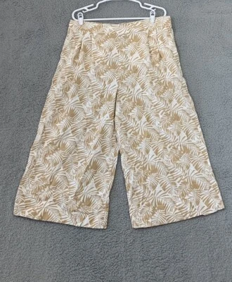 Женские брюки-капри Premise XL белые бежевые без застежек широкие штанины - Изображение 1 из 4