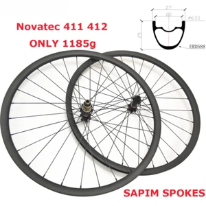 29er Carbon Fiber MTB Bicycle Wheels Tubeless Wheels Wheelset Disc Brake Wheels - Picture 1 of 18