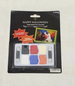 Halloween Face Paint Kit One Size Makeup 6 Colors Happy Halloween  - Picture 1 of 3