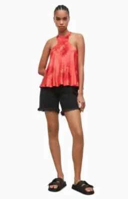 New All Saints Verna Nila Silk Blend Top US 6, Eur 38 - Image 1 of 4