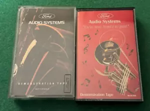 (2) Ford Audio System Demonstration Stereo Demo Tape Cassette Tapes 1987 1991 - Picture 1 of 3