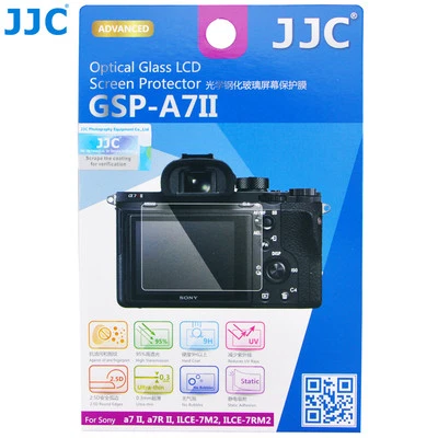 JJC LCD Glass Screen Protector for Sony A7S3 A7R4 A9M2 A7M3 A7S2 A7R3 A7M2 ZV1 - Image 1 of 4