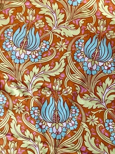 AMY BUTLER COTTON FABRIC TEMPLE TULIPS FULL 6 YARD UNCUT PIECE - Picture 1 of 5