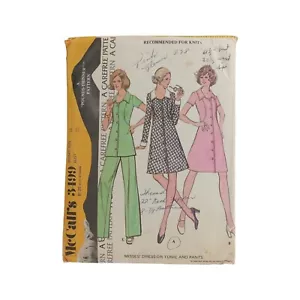 McCall's 3499 Misses' abito tunica pantaloni per maglieria taglia 18 busto 40 anni 70 - Foto 1 di 6
