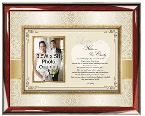 Personalized Love Gift Picture Frame Poetry Photo Plaque Husband Wife Girlfriend - Picture 1 of 3
