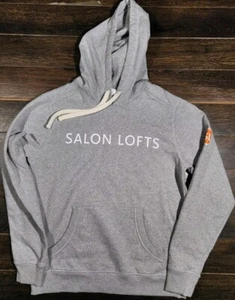 Womens Small Salon Lofts Hoodie Grey Sweatshirt Hairdresser Beaty Salon. - Picture 1 of 2