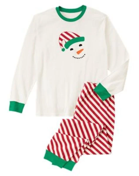 NWT Gymboree Gymmies Dad Snowman XS S M Holiday Pajama Set 2 pc PJ Men - Image 1 of 1