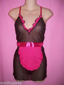 Naughty and Nice Lingerie Famous Maker Spicy Chemise and Thong Set - Picture 1 of 2