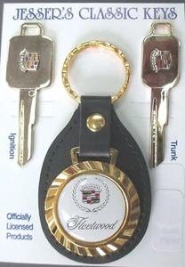 White Cadillac FLEETWOOD Royal Classic Set 1983 1984 1985 1986 A/B Keys - Picture 1 of 7