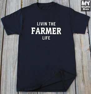 Farmer T-shirt Funny Farming Shirt Christmas Gift Birthday Gift for Farmer Tees - Picture 1 of 12