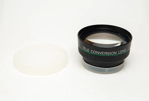 46mm Thread Telephoto Aux Conversion Extender Lens w/Caps - Picture 1 of 7