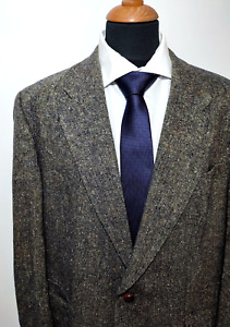 Carl Gross Blazer Mens Sz.28 (56) Brown Sport Coat Suit Jacket Tweed Wool Alpaca